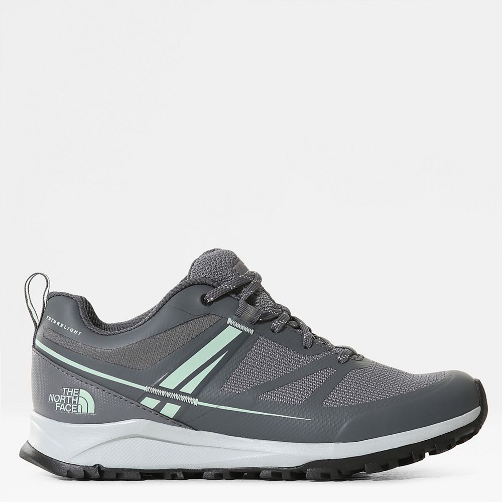 The North Face Hiking Shoes Womens Australia - The North Face Litewave Futurelight™ Grey / Green Hik